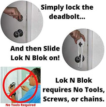 Load image into Gallery viewer, Lok and Blok portable deadbolt door lock