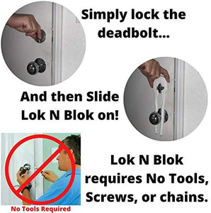Lok and Blok portable deadbolt door lock